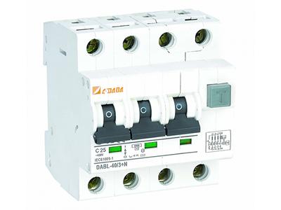 Interruptor diferencial electrónico RCBO DABL-40 3P+N/4P 