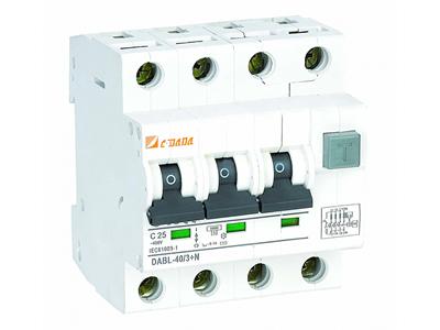 Disyuntor de corriente residual electromagnético RCBO DABL-40 3P+N/4P 