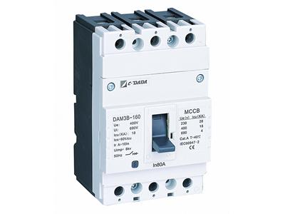 Disyuntor de caja moldeada DAM3-160 3P