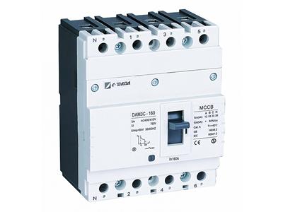 Disyuntor de caja moldeada DAM3-160 4P